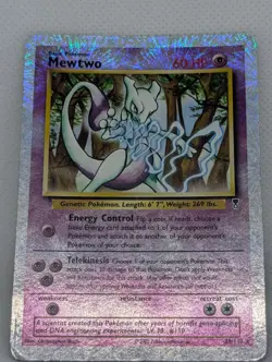Mewtwo Reverse Holo Rare Legendary Collection 29/110 Pokemon TCG Nintendo MP - Image 3