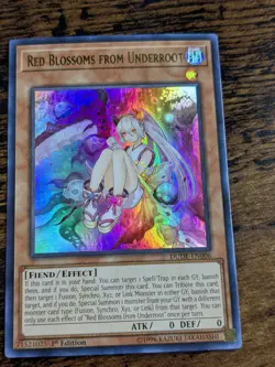 YU-GI-OH RED BLOSSOMS FROM UNDERROOT DUDE-EN006 ULTRA RARE NM - Image 1