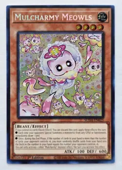 MULCHARMY MEOWLS SUDA-EN025 SUPREME DARKNESS 1ST EDITION YU-GI-OH - Image 1