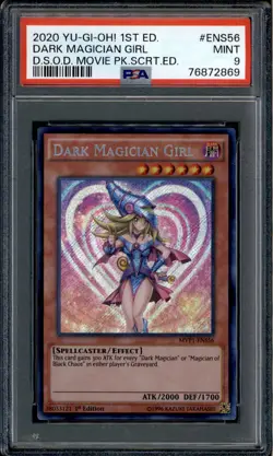 Dark Magician Girl - MVP1-ENS56 - PSA 9 - 1st Promo - Movie Pack - Yu-Gi-Oh - 72 - Image 1