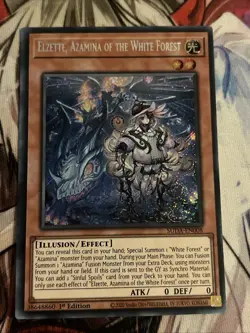 YUGIOH ELZETTE,AZAMINA OF THE WHITE FOREST SECRET RARE SUDA-EN008 - Image 1