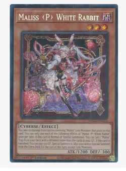 Maliss [P] White Rabbit - MP25-EN122 - Prismatic Secret Rare YuGiOh - Image 1