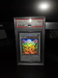 Yu-Gi-Oh! 1st Edition Ghost Rare Stardust Dragon TDGS-EN040 Psa 9 - Image 3