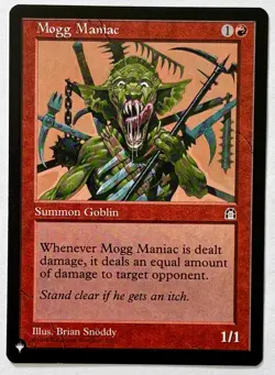 MTG Stronghold (STH 094) Mogg Maniac - NM Pack Fresh - Common - The List - Image 1