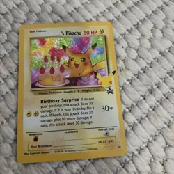 Birthday Pikachu Pokemon Trading Card #24 Celebrations Classic Collection - Image 1
