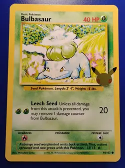 NM! Bulbasaur 44/102 Celebrations 25th Anniversary JUMBO / OVERSIZE Pokemon Card - Image 1