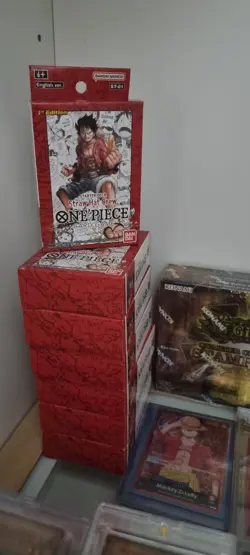 Super Pre Release One Piece Card Game Straw Hat Crew 1st Edition Luffy Leader - Image 2