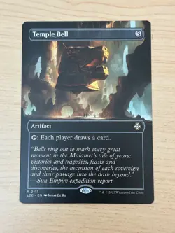Temple Bell (Borderless) ~ NM ~ The Lost Caverns of Ixalan ~ R 0117 MTG - Image 1
