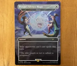 Porom’s Silence Magic, R 7003, MTG Final Fantasy Secret Lair Misprint Miscut OC - Image 1