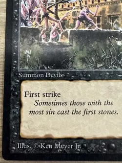MAGIC: THE GATHERING Arabian Nights STONE * THROWING * DEVILS Lightly Played #1 - Image 4