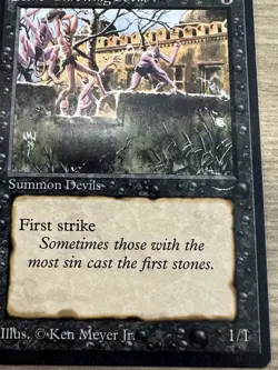 MAGIC: THE GATHERING Arabian Nights STONE * THROWING * DEVILS Lightly Played #1 - Image 5