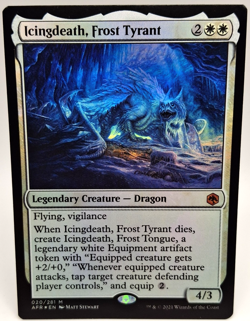 MTG Icingdeath, Frost Tyrant Mythic Holo Dragon AFR 020/281 - 172 - Image 1