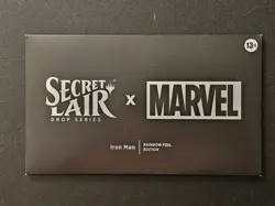 Magic the Gathering - Secret Lair X Marvel Iron Man Rainbow Foil Brand New Seal - Image 1