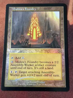 MTG - 1x Mishra’s Foundry - Buy-A-Box Promo Brother’s War NM - Image 1