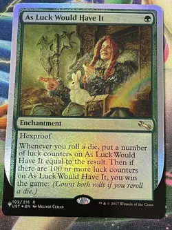 MTG - 1x As Luck Would Have It - FOIL / The List Unfinity NM - Image 1