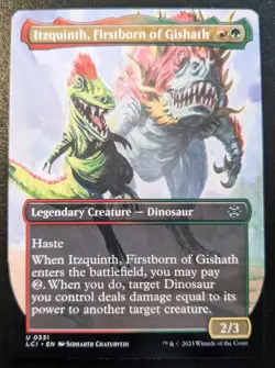 Itzquinth Firstborn Of Gishath (Borderless) 0331 Uncommon Lost Caverns Of Ixalan - Image 1