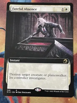MTG - 1x Fateful Absence - Extended Art / Midnight Hunt NM - Image 1
