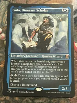 MTG - 1x Volo, Itinerant Scholar - Etched Foil / CL Baldur’s Gate NM - Image 1