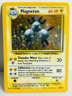 POKEMON TCG Magneton - 9/102 - Holo Base Set Pokemon TCG UNLIMITED - Image 1