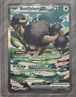 Bouffalant ex 170/086 SIR SPECIAL ILLUSTRATION RARE HOLO White Flare Pokemon Sv - Image 1