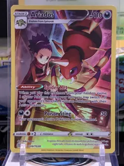Holo Ariados TG09/TG30 Ultra Rare Brilliant Stars Pokemon TCG NM 7S - Image 1