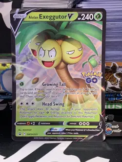 ALOLAN EXEGGUTOR V JUMBO SWSH225 Black Star Promo Pokemon GO - Image 1
