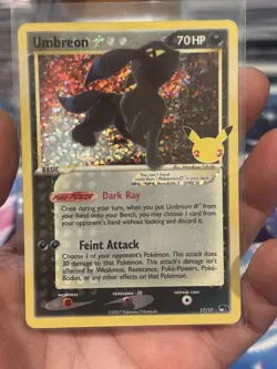 Pokemon Celebrations Umbreon Gold Star 17/17 Holo Classic Collection - Image 1