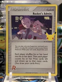 Rockets Admin Trainer 86/109 - 2021 Pokemon Celebrations 25th Anniversary NM 3A - Image 1