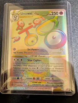 Pokemon TCG Unown VSTAR (Secret) 199/195 Swsh12: Sword & Shield - Silver Tempest - Image 1