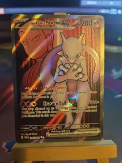 Pokemon Mewtwo EX TCG Team Rockets 213/182 Full Art Destined Rivals NM - Image 1