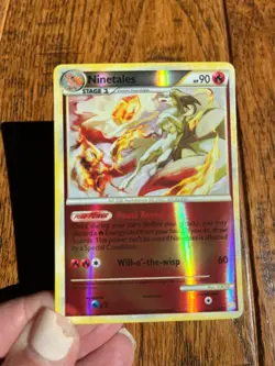 Pokemon Reverse Holo Ninetales HeartGold SoulSilver 7/123 NM - Image 1
