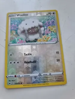 Pokemon Wooloo 153/202 Sword And Shield Base Set - Image 1