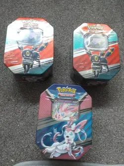 Pokemon V Heroes Tins (3 in total) - 2 Umbreon & 1 Sylveon - New & Sealed - Image 1