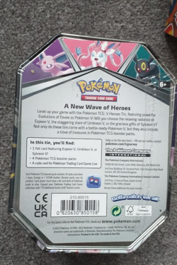 Pokemon V Heroes Tins (3 in total) - 2 Umbreon & 1 Sylveon - New & Sealed - Image 3