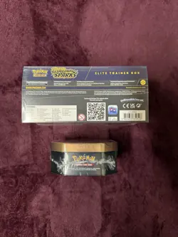 Pokemon TCG Surging Sparks ETB And Slaking Collector Tin New Factory Sealed - Image 4