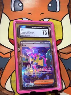 Iono Special Illustration Rare 237/091 Pokemon 2024 Paldean Fate CGC Gem Mint 10 - Image 1