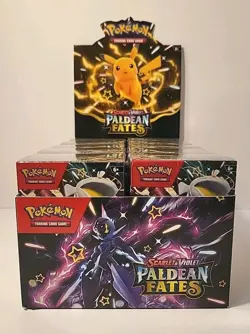 Pokemon TCG Scarlet & Violet Paldean Fates Booster Bundle New Open Display Box - Image 1