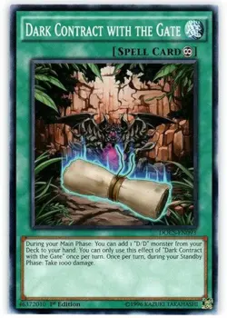 Dark Contract with the Gate Yu-Gi-Oh! DOCS-EN093 1st Common - Image 1