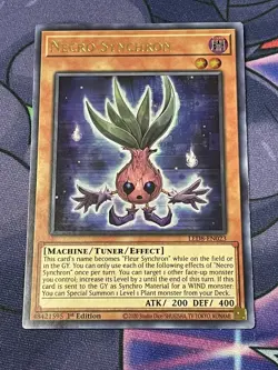 Yugioh - Necro Synchron LED8-EN023 - 1st Ed/Ultra Rare NM/M - Image 1