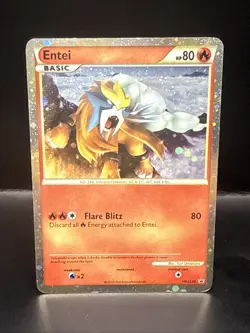Pokemon Entei HGSS20 Promo Heart Gold Soul Silver Pokemon Card Holo Foil - Image 1