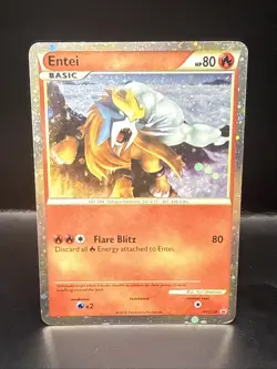 Pokemon Entei HGSS20 Promo Heart Gold Soul Silver Pokemon Card Holo Foil - Image 2