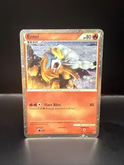 Pokemon Entei HGSS20 Promo Heart Gold Soul Silver Pokemon Card Holo Foil - Image 3