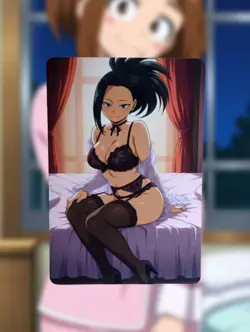 Momo Yaoyorozu My Hero Academia Anime Waifu Sexy Goddess Doujin Lewd Hentai Card - Image 1