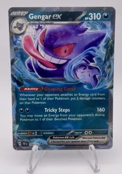 Gengar ex Temporal Forces Ultra Rare Pokemon Card TCG 104/162 Scarlet & Violet - Image 1