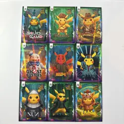 Pokemon Pikachu Cosplay FE Holiday Box Hits. Non Tcg Fan Art Cards. Lot (17) - Image 1