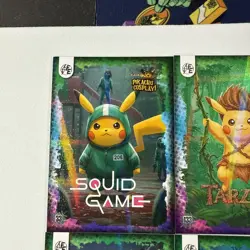Pokemon Pikachu Cosplay FE Holiday Box Hits. Non Tcg Fan Art Cards. Lot (17) - Image 2