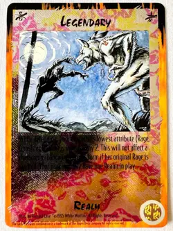 RAGE Apocalypse CCG: “LEGENDARY” LIMITED UMBRA REALM ULTRA-RARE FOIL~MINT~Card - Image 1