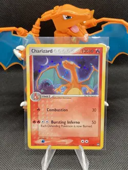 Pokemon Card TCG Charizard Holo Rare 6/108 EX Power Keepers NM perfect SWIRL 💫 - Image 1
