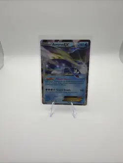 Pokemon TCG Aurorus EX Black Star Promos Holo Card XY102 LP 2016 Vintage Rare - Image 1