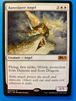 MTG 1x Baneslayer Angel Core Set 2021 M21 Modern Magic the Gathering Card x1 NM - Image 1